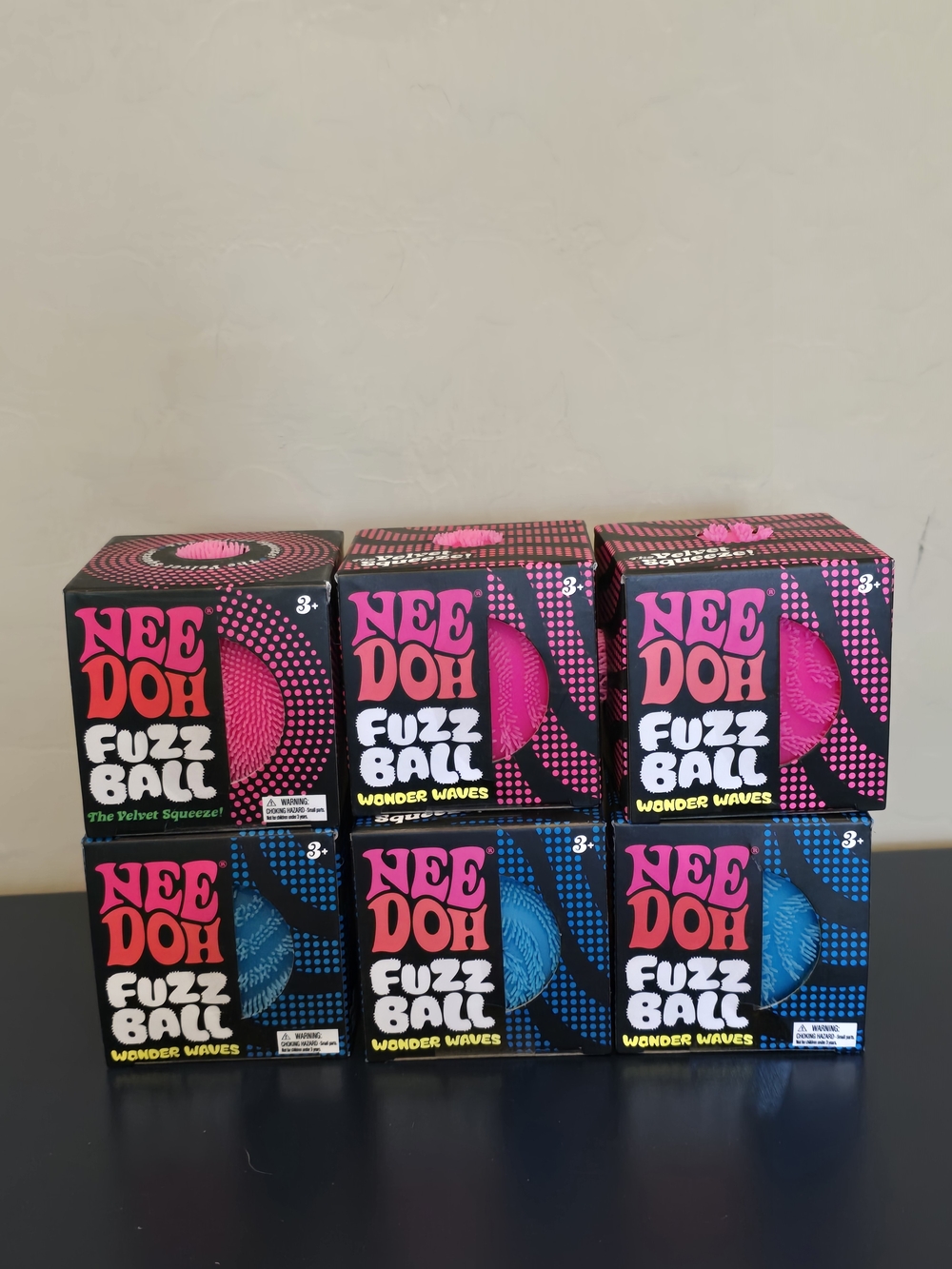 Authentic NeeDoh Fuzz Ball Sensory Toy - Pink & Blue, LISTING Is For ONE